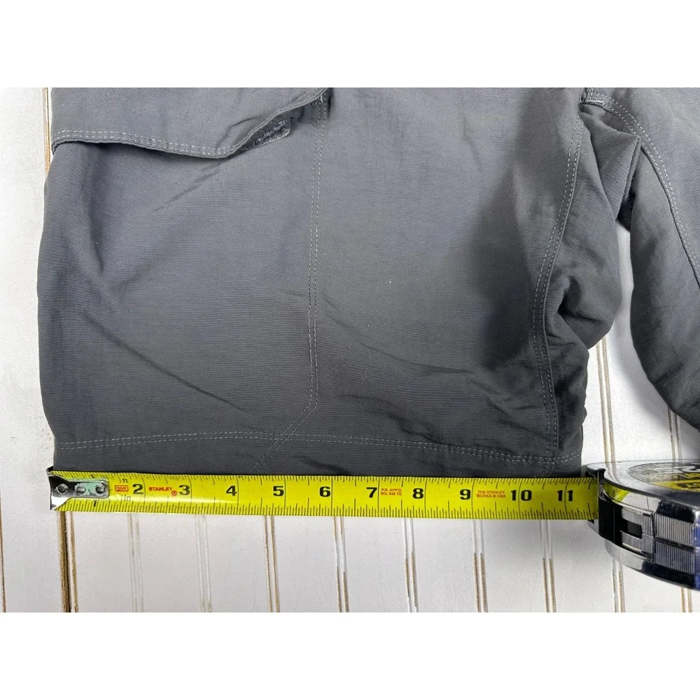 The North Face Mens Large Gray Hiking Shorts Cargo Outdoor Nylon Trail Utility